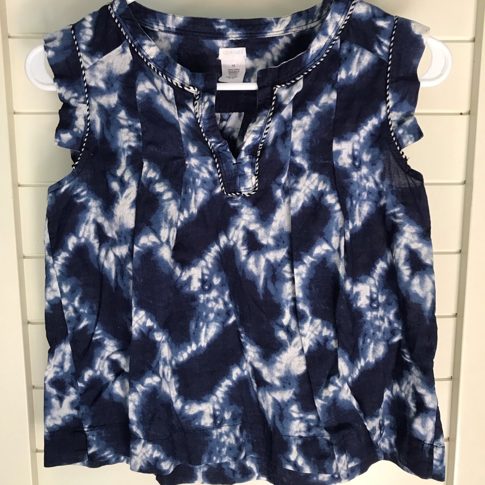 J crew kids tie-die nice dress shirt